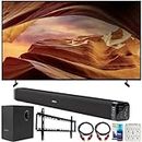 Sony KD75X77L 75 Inch 4K HDR LED Smart TV with Google TV (2023) Bundle with Deco Gear Home Theater Soundbar with Subwoofer, Wall Mount Accessory Kit, 6FT 4K HDMI 2.0 Cables and More