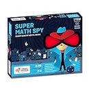 Chalk and Chuckles Super Math Spy - Board Games for Boys, Girls Age 8-12, Fun, Educational Brain Games for Kids 10+ Years, Best Gift for 9, 10, 11 Yrs, Multicolor