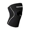 Rehband UD Knee Support with Patella Opening, 1 Piece, Knee Cuff with Patella Opening 5mm Neoprene, Color:Negro, Talla:L