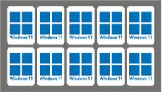80 calcomanías de pegatinas con Windows 11 para computadoras portátiles