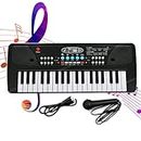 VikriDA 37 Key Piano Keyboard Toy with DC Power Option, Recording and Mic