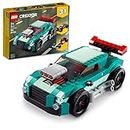 LEGO Creator 3in1 Street Racer 31127 Building Kit Featuring a Muscle Car, Hot Rod Car Toy and Race Car; Car Models for Kids Aged 7+ Who Love Creative Fun and Fast-Paced Action (258 Pieces)