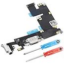 MMOBIEL Dock Connector Compatible with iPhone 6 Plus 2014 - Charging Port Flex Cable - Headphone Port/Microphone/Antenna Replacement - Incl. Screwdrivers - Black