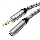 Verilux® 3.5mm Audio Aux Cable, 10Ft Jack Audio Extension Cable Male to Female Audio Aux Cable Universal Stereo Cord for Phones, Speakers, Headphones, Tablets, MP3 Players and Car
