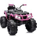 Hikiddo kids ATV 4 Wheeler, 24V Electric ATV Ride-On Toy w/Bluetooth, 400W Motor | 29.5 H x 26 W x 39.5 D in | Wayfair HKBD906USRS1-TK4X1171