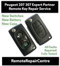 Peugeot Expert Partner 2 pulsanti servizio di riparazione portachiavi remoto