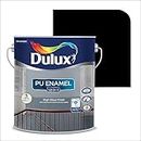 Dulux PU Enamel Black 500 ml High Gloss Finish Paint for Interior Exterior Metal & Wood Surfaces with Fast Drying Anti-Rust & Complete Coverage