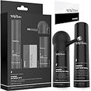 NâHance Hair Fiber Spray Kit by The Rich Barber | Set Includes Thickening Fibers, Hold Spray, Applicator & Application Card
