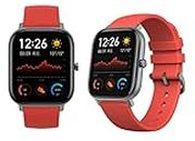 Amazfit GTS Smartwatch Reloj inteligente 46 días GPS + Glonass BioTracker ™ PPG Sensor de detección biológica Frecuencia cardíaca Bluetooth 5.0(Vermillion Orange)