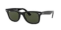 Ray-Ban - Wayfarer Classic - 50mm - Polished Black/Green Sunglasses