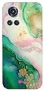 Gift Minister Soft Designer Mobile Case for One Plus 10R 5G Back Cover Pink - Green Seafoam Layer Smoothly Blend Watercolor Marble Paper Texture Pleasant Vibes Smooth Art Dreamy 1Pcs 1701K