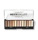 Technic Mega Mattes Nude Eyeshadow Palette - 12 Pigmented, Professional, Long Lasting, Easy to Apply and Blendable Matte Shades for the Perfect Look for Day or Night 18g