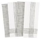 KAF Home Set of 4 Monaco Relaxed Casual Slubbed Kitchen Towel | 100% Cotton Dish Towel, 18 x 28 Inches | Soft and Absorbent Farmhouse Kitchen Towel | Set of 4 (Olive)