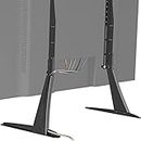 Universal Table Top TV Stand Base VESA Pedestal Mount for 27 inch to 55 inch TVs with Cable Management and Height Adjustment,Holds up to 60kgs