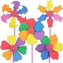 GenericBrands 5 Pcs Colorful Sticky Mosaic EVA Windmill Art Kits for Kids 2-6 Years Old, DIY Mosaic Art Crafts Early Learning Games Handmade Art Kit for Preschool Toddlers Boys and Girls.