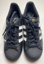 Adidas Boys Superstar EF5398 Black Casual Shoes Size 7, Excellent Condition