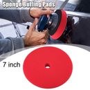 1 Pcs 7inch Sponge Buffing Pads for Automotive Car Wheels Hub Cleaner Red