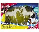 Breyer Horses Paint Your Own Horse - Quarter Horse & Saddlebred Paint & Play | 2 Horse Set | Model #4260