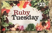 $25 Ruby Tuesday Plastic Gift Card