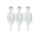 The Vintage Shop Twin Bubble Airlock for Wine Making and Beer Making (Pack of 3) Clear