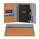 Rocketbook Smart Notebook Folio Cover - 100% Recyclable, Biodegradable Cover with Pen Holder, Magnetic Clasp & Inner Storage - Mars Sand Tan, Executive Size (6" x 8.8")