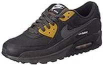 NIKE Mens Air Max 90-Black/Medium Running Shoes Ash-Bronzine-Blue Tint-Fb9657-001-9Uk, 9 UK