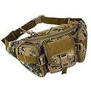 SOLDTRUE Outdoor Unisex Tactical Military Waist & Chest Bag Pouch, 3 Pocket Holder (Multi Color)