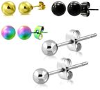 Medical Earrings Earrings Stainless Steel Round Ball Jewelry Fashion Jewelry Women