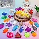30 Pack Mochi Squishies Toys Set, Fun and Cute Party Favors for Kids,Stress Relief Toys,Treasure Box Toys for Classroom Prizes,Goodie Bags Fillers with Storage Box