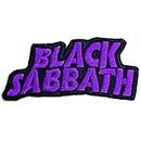 Black Sabbath Patch Cut Out Wavy Band Logo Official Size One Size