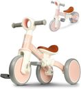 Baby Balance Bike for 1 2 Year Old Boys Girls Gift 4 in 1 Kids Tricycle 