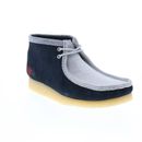 Clarks Wallabee Boot VCY 26165077 Mens Blue Suede Lace Up Chukkas Boots