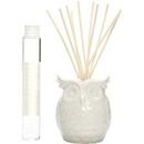 HG Global Aromatherapy Vanilla Diffuser Oil w/ White Ceramic Owl Farmhouse Bottle & Reed Sticks All In One | 10.24 H x 4.72 W x 3.54 D in | Wayfair