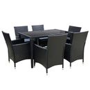 Gardeon 7 PCS Outdoor Dining Set Table & Chairs Patio Furniture Lounge Setting
