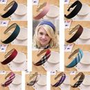 9Colors Womens Girls Wide Plastic Headband Hair Band Satin Headwear Accessory❉