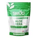 SMUG Supplements Aloe Vera - 60 Capsules - High Strength Natural Herb to Support Colon Cleanse and Detox - Two-a-Day - Equivalent to 12000mg Leaf Juice - Made in Britain