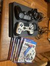 PS4 PlayStation Console Bundle 500GB TESTED 7 Games And 2 Controllers 