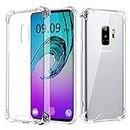 KRL Silicone Back Case for Samsung Galaxy S9 Plus Back Cover Slim Clear Camera Protection Anti-Slip Grip Back Cover for Samsung Galaxy S9 Plus (Transparent | Camera Protection | RL1603)