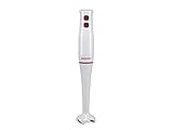 BEPER P102FRU003 Immersion Blender, ABS, 400W, Stainless Steel Blades, Turbo Function, Smoothies, Soups, Yogurt, Sauces, Baby Food, White