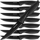 Home Hero Ultra-Sharp Stainless Steel Kitchen Knife Set - Professional Chef Knife Set (8 pcs Steak Knife - Black)
