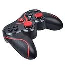 ZOMTOP X3 Bluetooth Wireless Joystick Gamepad with Cellphone Clip Game Controller for TV Box Phone Tablet - Black