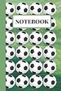 Notebook: 6" X 9" 120 page Soccer Ball Pattern