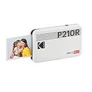 Kodak Mini 2 Retro Mobiler Fotodrucker color für Smartphone (iOS, Android y Bluetooth) - Blanco - 8 Hojas (54 x 86 mm, Tecnología 4Pass y Laminado)