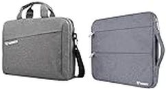 Bennett™ Mystic 15.6 inch (39.6cm) Laptop Briefcase Shoulder Sling Office Business Professional Travel Messenger Bag(Grey) 6 Months Warranty & Nylon Drax Laptops