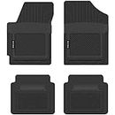 PantsSaver Custom Fits Car Floor Mats for Chrysler Town & Country 2014, Front & 2nd Seat Heavy Duty Floor Mats (4PC), All Weather Protection for Vehicle, Black