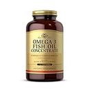Solgar Omega-3 Fish Oil Concentrate, 240 Softgels - Support for Cardiovascular, Joint & Brain Health - Contains EPA & DHA Omega 3 Fatty Acids - Non GMO, Gluten Free, Dairy Free - 120 Servings