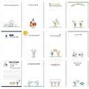 12 Pieces Funny Notepads with Sarcastic Sayings Sticky Funny Office Supplies to Do List Funny Work Notepad Assorted Sarcastic Notepad for Workers, 12 Designs, 3 x 3.93 Inch (Minimalist Style)