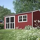 Handy Home Products Astoria 12x20 Do-It-Yourself Wooden Storage Shed Brown