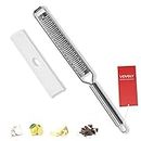 VOVOLY Lemon Zester, Cheese Grater, Parmesan Cheese, Ginger, Garlic, Nutmeg, Chocolate, Citrus, Lime Zester & Grater, Kitchen Tool with Razor-Sharp Stainless Steel Blade