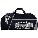 Farabi gym fitness workout gear bag invisible Shoulder Straps MMA, boxing gear bag holdall training gear travel Sports bag (Black/Grey)